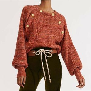 Veronica Beard Adelaida Sweater L Embellish Button